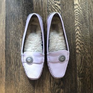 Pink UGG moccasins